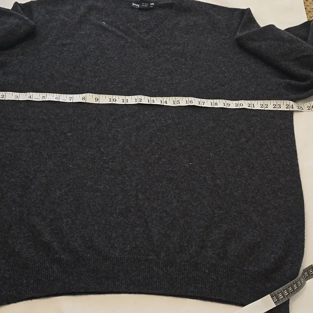 JOSEPH & LYMAN 100% CASHMERE MEN’S V-NECK SWEATER‎ SIZE XL